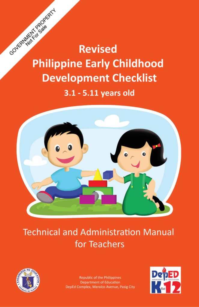 2019 Philippine Early Childhood Development Checklist