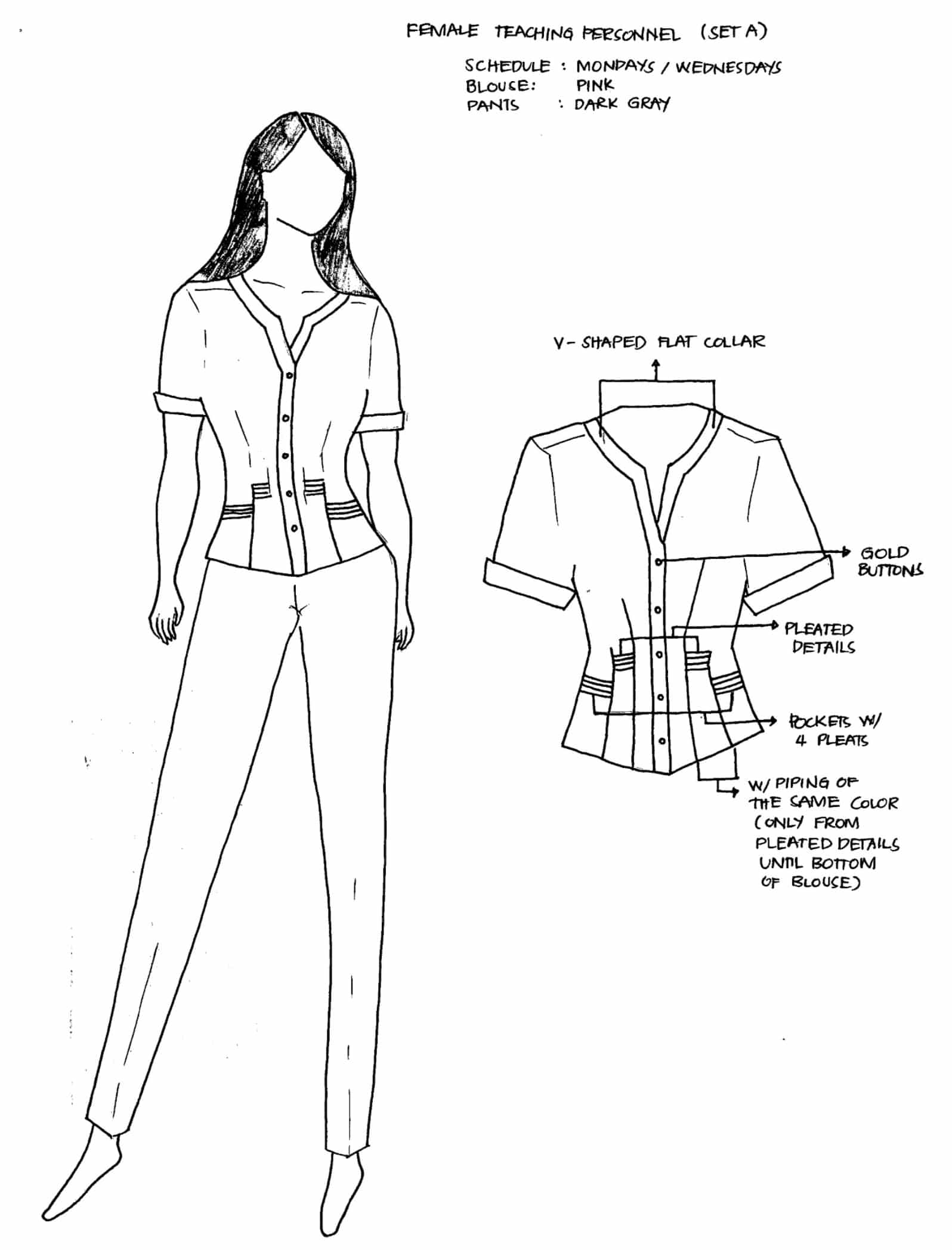 DepEd National Uniforms Female Teaching Personnel