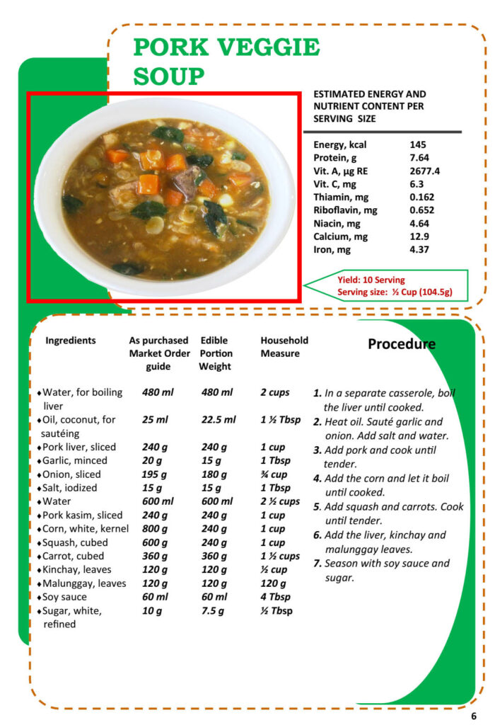 Masustansyang Pagkain Pork Veggie Soup Recipe