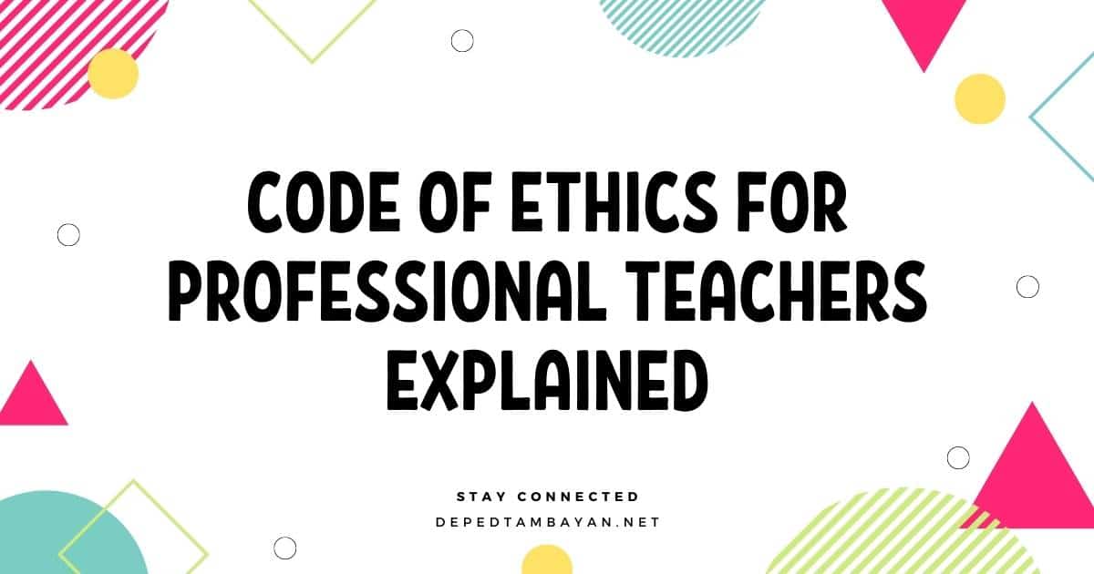 Code Of Ethics For Teachers