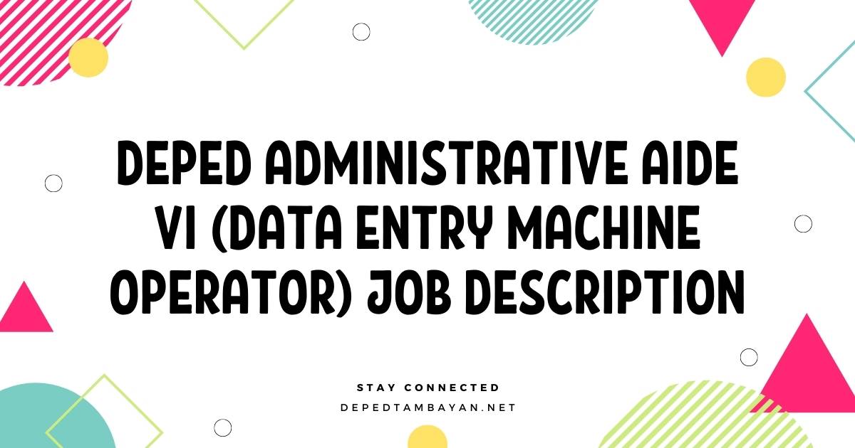 deped-administrative-aide-vi-data-entry-machine-operator-job