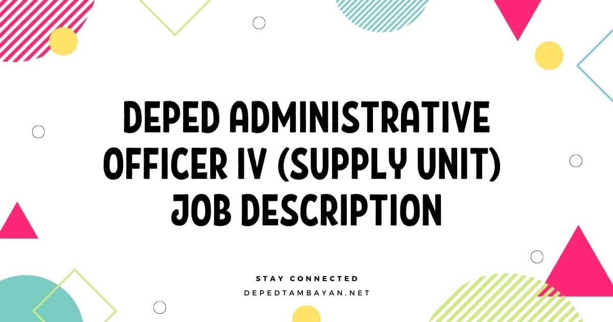 deped-administrative-officer-iv-supply-unit-job-description-deped