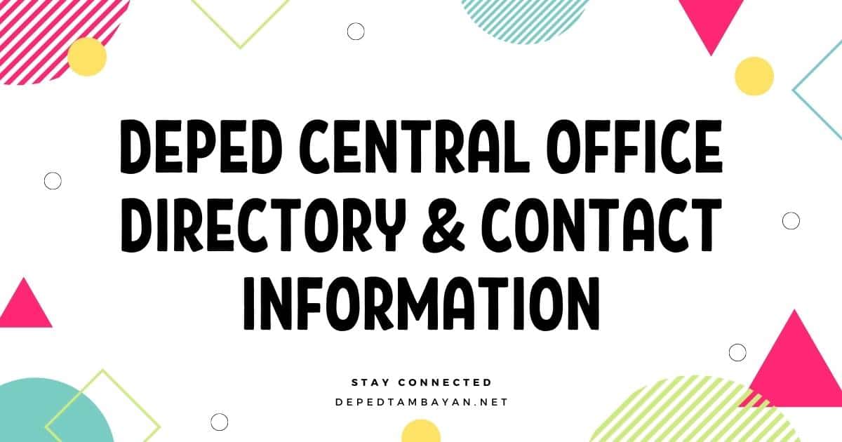 DepEd Central Office Directory & Contact Information