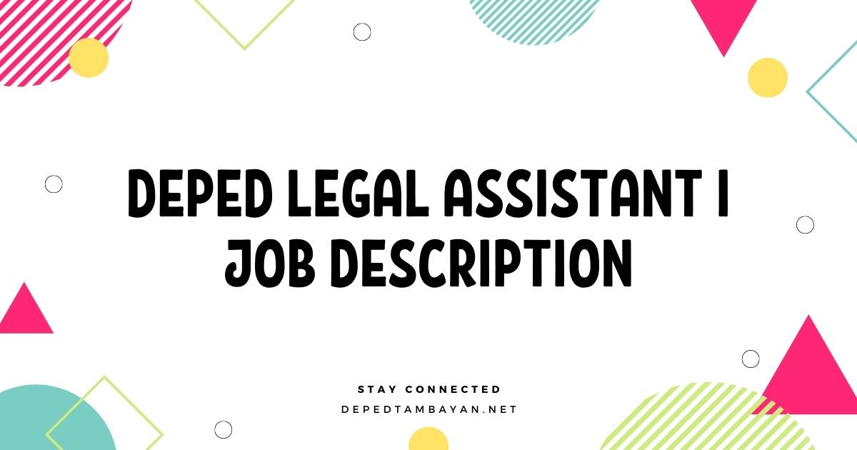 School Canteen Manager Job Description Deped Printable Templates Free