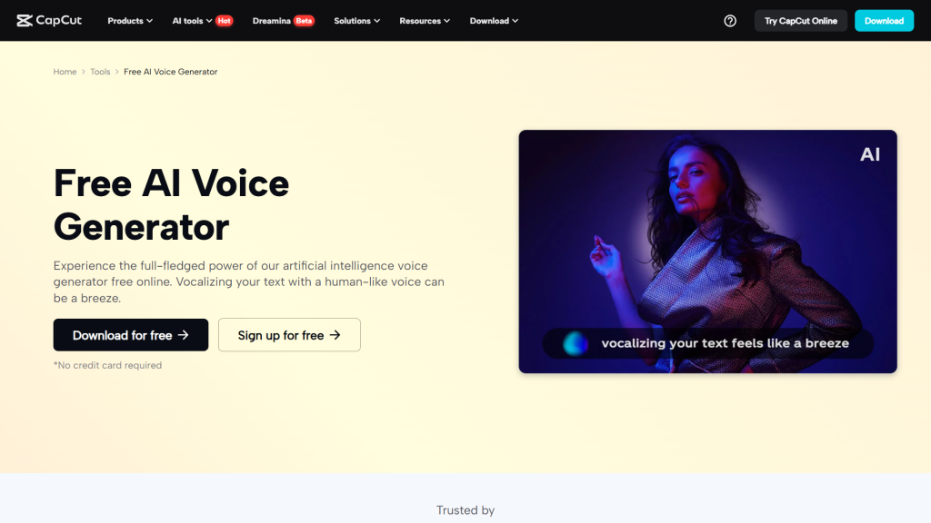 Beyond Human Voices: How AI Voice Generators Are Crafting New Realities 1 CapCut Free AI Voice Generator